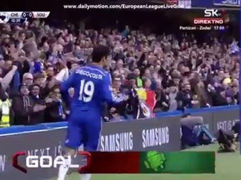 Diego Costa 1:0 | Chelsea - Southampton 15.03.2015 HD