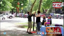 Beating Police Statue Prank - Just for Laughs GAGS
