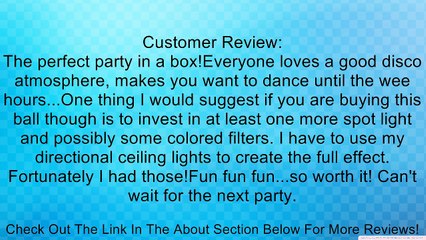 Chauvet MBK-2 Mirror Ball Party Kit Review