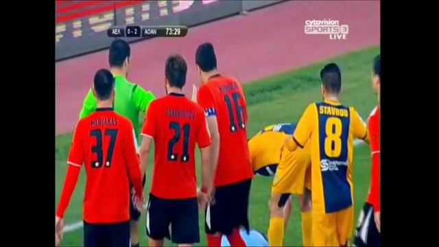 ΑΕΛ-Αγία Νάπα 1-2 (Ταγκμπατζούμι γκολ 74')