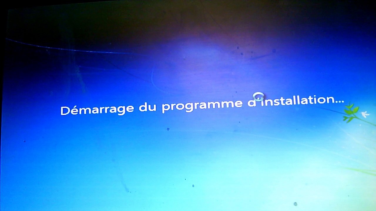 Installation windows 7