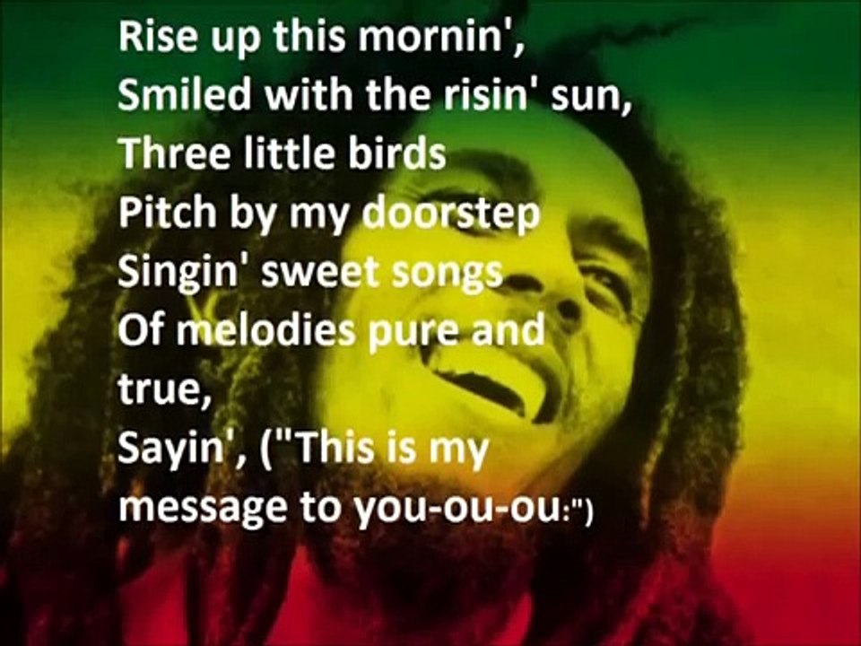 Bob Marley Every Little Thing Is Gonna Be Alright LYRICS - Vidéo 