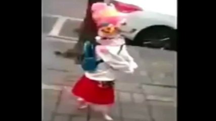 Awesome Dog  Walking like Human schol going to match 15-3-2015