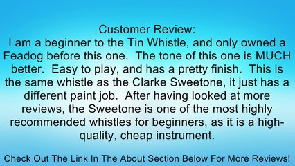 Clarke CWD Celtic Tin Whistle, Key of D Review