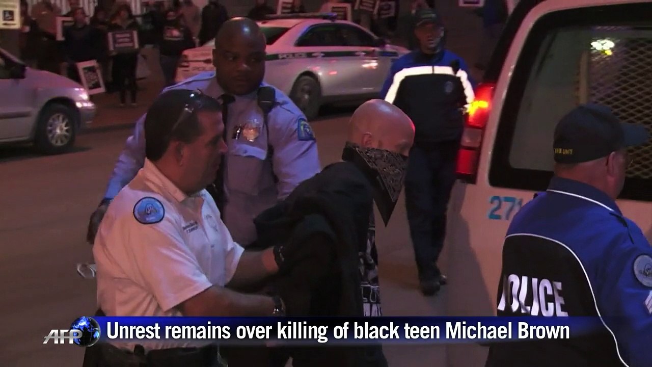 Two arrested as Ferguson protests move to St Louis