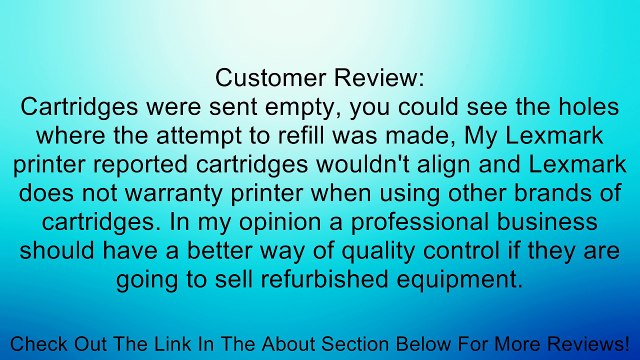 Lexmark 18C0532 #32/#33 Twin Pack ink Cartridges Review