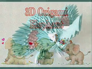 How to make 3d origami elephant