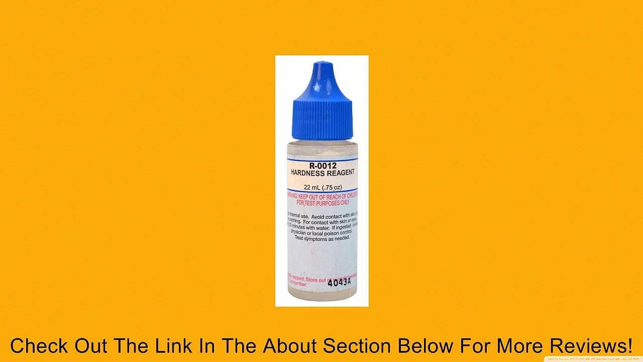 TAYLOR TECHNOLOGIES INC R-0012-A REAGENT HARDNESS 3/4 OZ Review