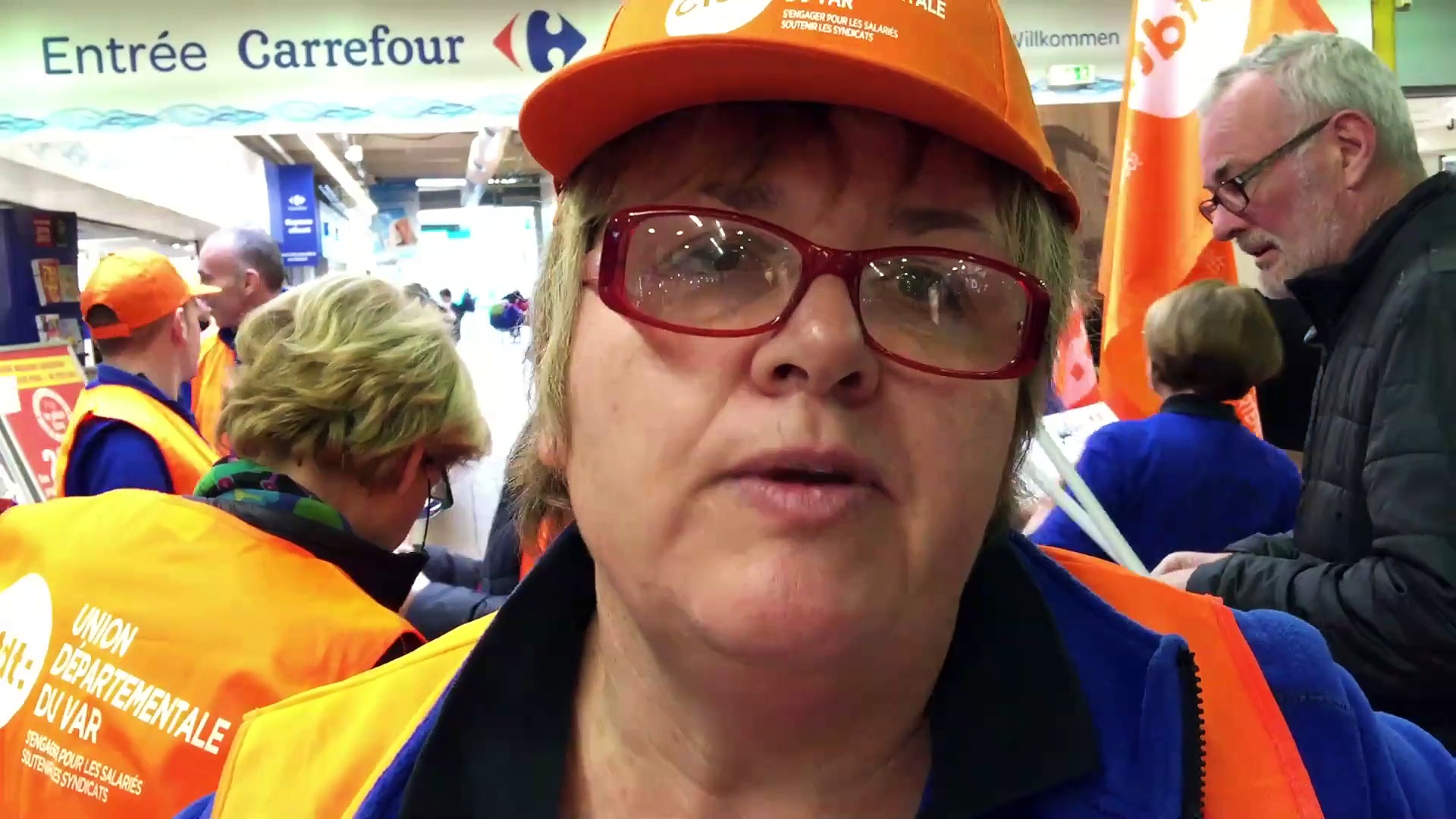Action CFDT à CARREFOUR Ollioules - 13 mars 2015