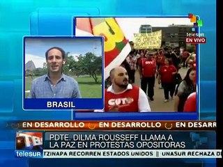 Culmina marcha de opositores contra el gobierno de Dilma Rousseff