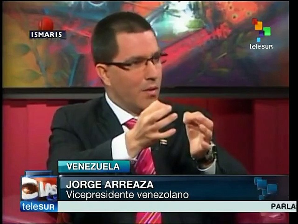 Vicepresidente Jorge Arreaza pide a EE.UU. respeto para Venezuela