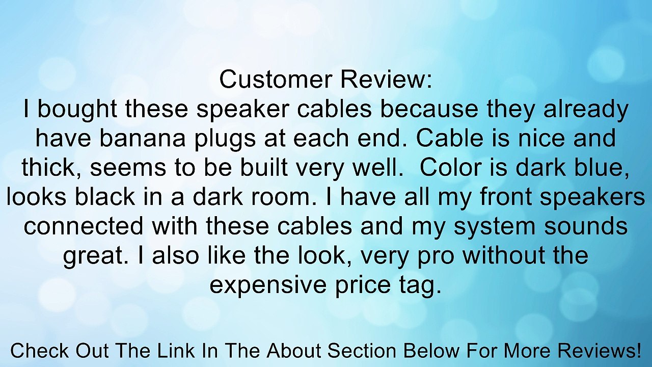 C2G / Cables to Go 29176 10 feet/3.04 Meters Velocity 12 AWG Speaker Cable  Blue Review
