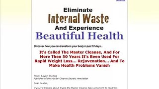 Master Cleanse Secrets Review - Master Cleanse Diet