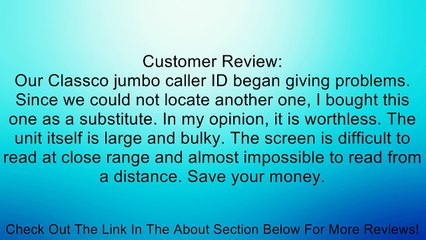 BELL SOUTH CI-36 Caller ID with Alarm Clock - J&R Special Buy Review