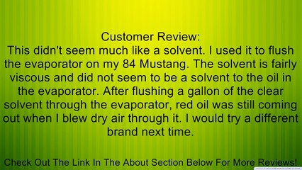 FJC 2128 A/C Flush Solvent - 1 Gallon Review