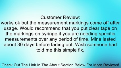60cc Syringe with Plastic Needle for EC/pH Tests Review