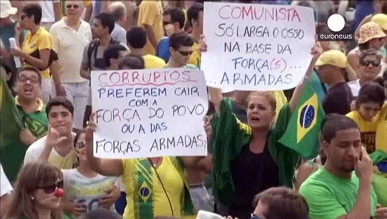 Brasilien: zehntausende fordern amtsenthebung der präsidentin wegen korruptionsskandal