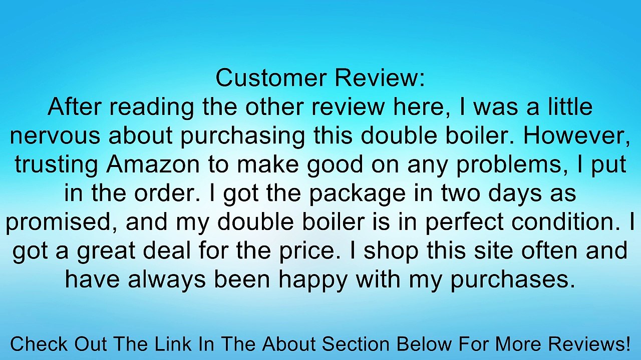 Old Dutch 2 Quart Decor Copper Double Boiler with 2-Quart Ceramic Insert Review