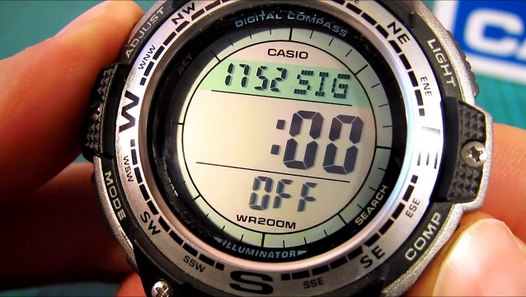 casio twin sensor compass watch