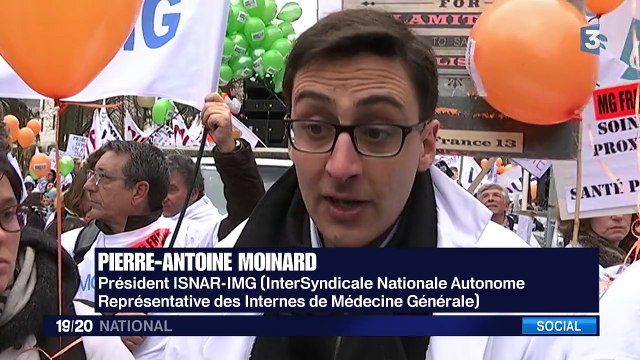 Loi santé : entre 19 000 et 50 000 blouses blanches manifestent à Paris