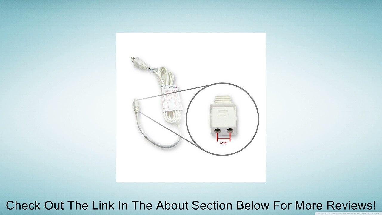 Power Cord 5/16 Inch Spacing Fits Mixers Fans and More Review