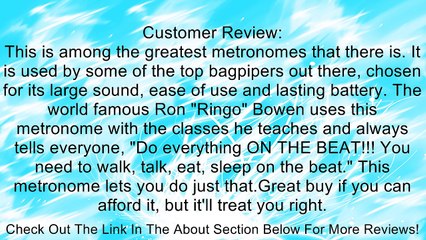 Seiko SQ70 Quartz Metronome Metronome Review