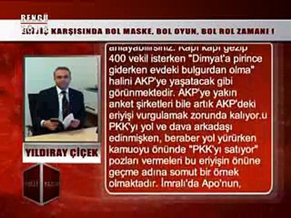 KÖŞELİ YAZILAR - YILDIRAY ÇİÇEK 17.03.2015