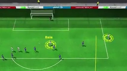 The Goal from Gareth Bale (Real Madrid) on the 40th minute of the first half.