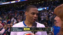 Postgame- Russell Westbrook - Bulls vs Thunder - March 15, 2015 - NBA season 2014-15