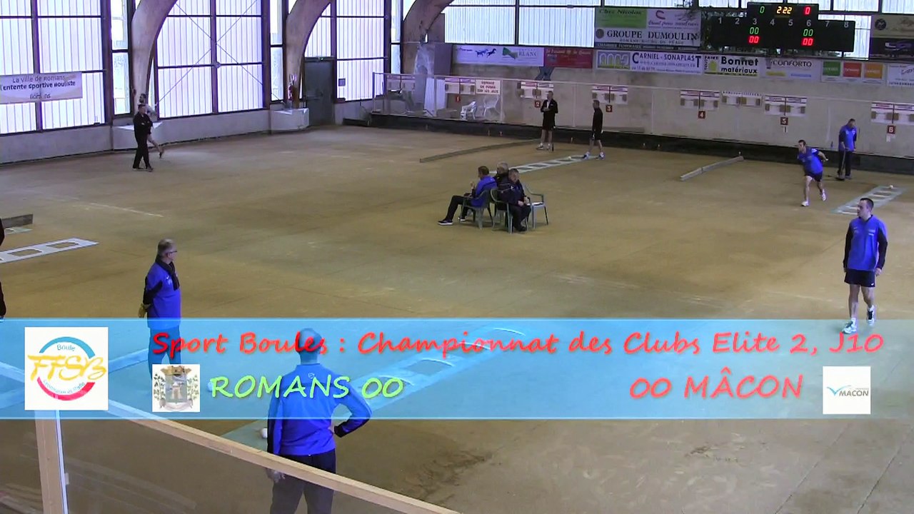 Premier tour, tir progressif, Romans contre Mâcon, Club Elite 2 J10, Sport Boules, saison 2014 / 2015