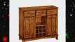 Home Styles 5100-0066 Buffet of Buffets Cottage Oak Wood Top Buffet Server Cottage Oak Finish