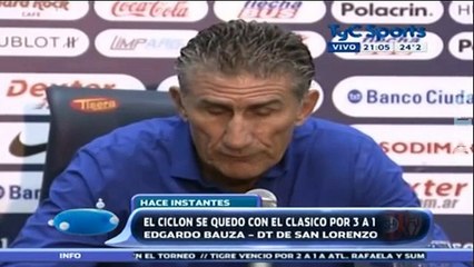 La palabra de Bauza tras la victoria de San Lorenzo
