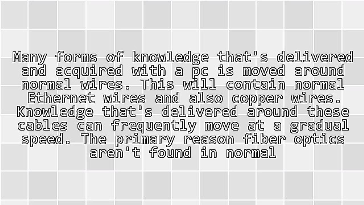 Advantages With Fibre Optic Cable Installation