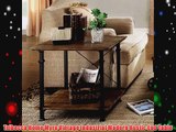Tribecca Home Myra Vintage Industrial Modern Rustic End Table