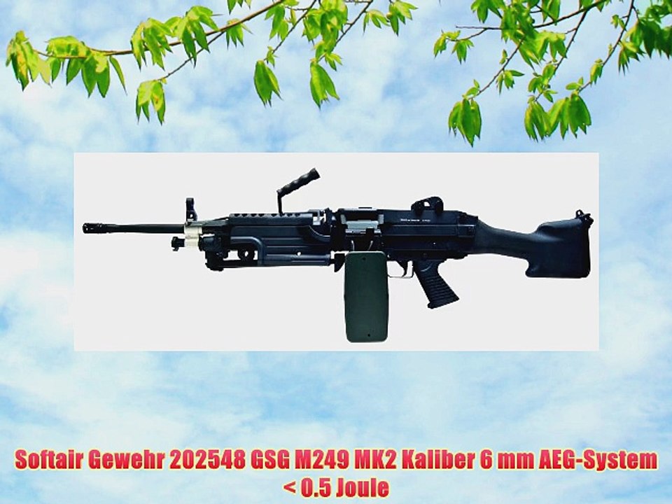 Softair Gewehr 202548 GSG M249 MK2 Kaliber 6 mm AEG-System