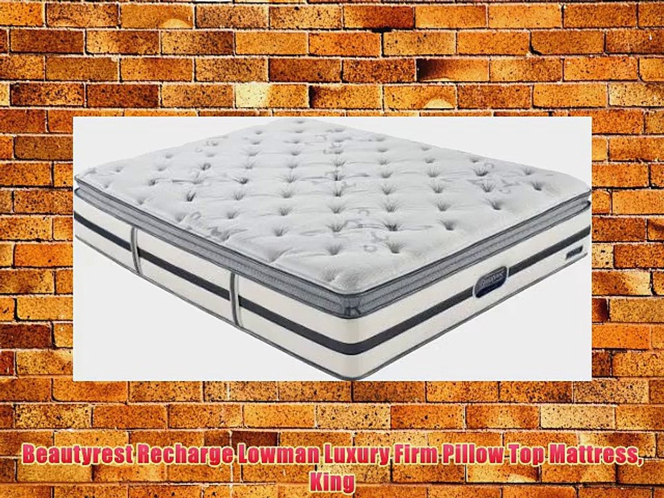 Beautyrest Recharge Lowman Luxury Firm Pillow Top Mattress King