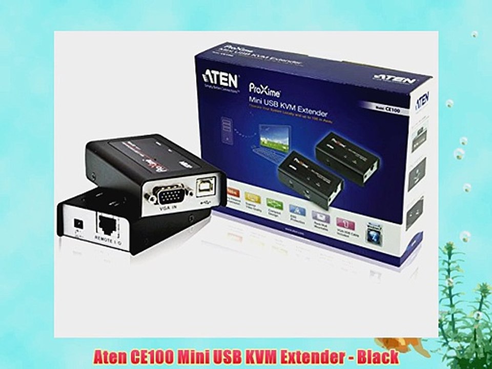 Aten CE100 Mini USB KVM Extender - Black