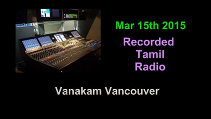 Vanakam Vancouver 2015-03-15