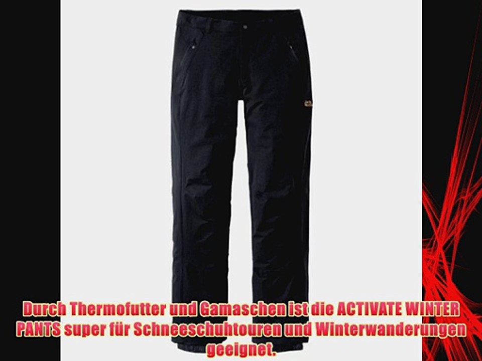 Jack Wolfskin Hose Thermo Actice Winter Softshell Pants Herren. Winterwanderungen Gr. 52