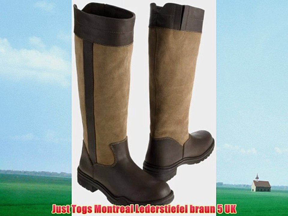 Just Togs Montreal Lederstiefel braun 5 UK