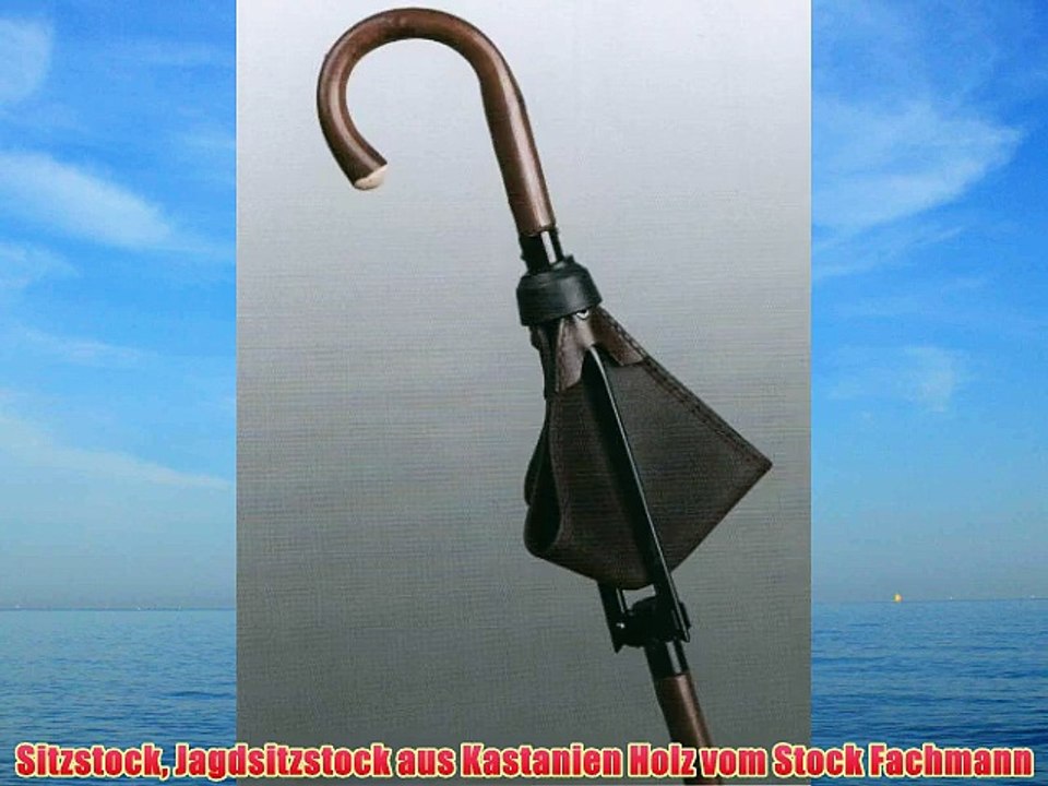 Sitzstock Jagdsitzstock aus Kastanien Holz vom Stock Fachmann