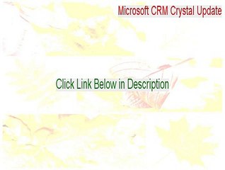Microsoft CRM Crystal Update: 834791 Serial [Download Here]