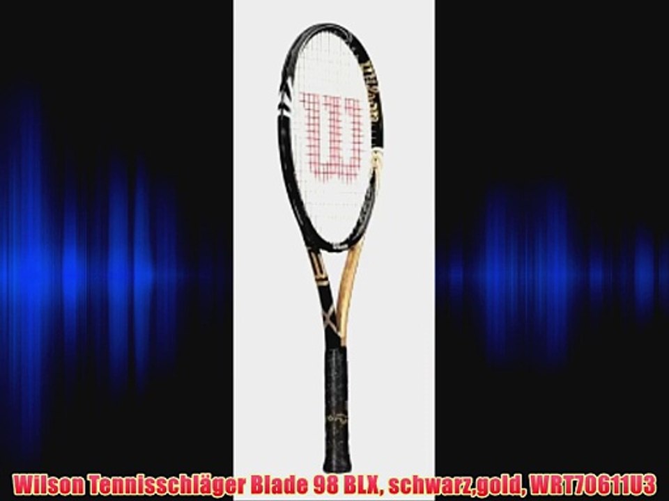 Wilson Tennisschl?ger Blade 98 BLX schwarzgold WRT70611U3