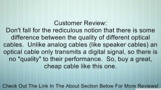 Tripp Lite Toslink Digital Optical SPDIF Audio Cable, 4M (13-ft.) (A102-04M) Review