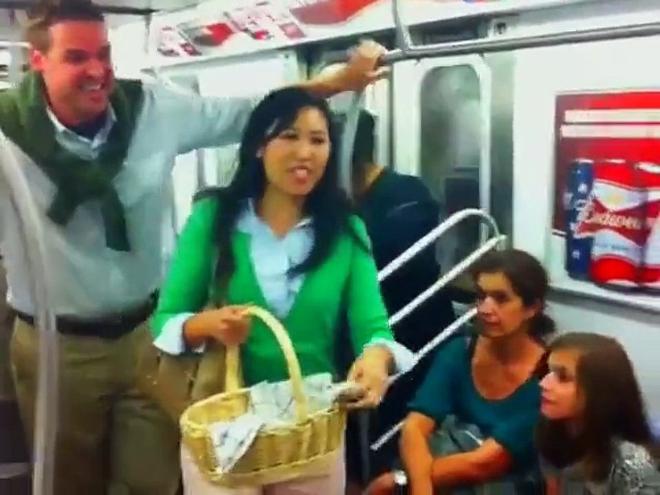 Begging in Train