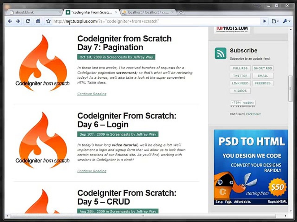 CodeIgniter Part 8 - AJAX