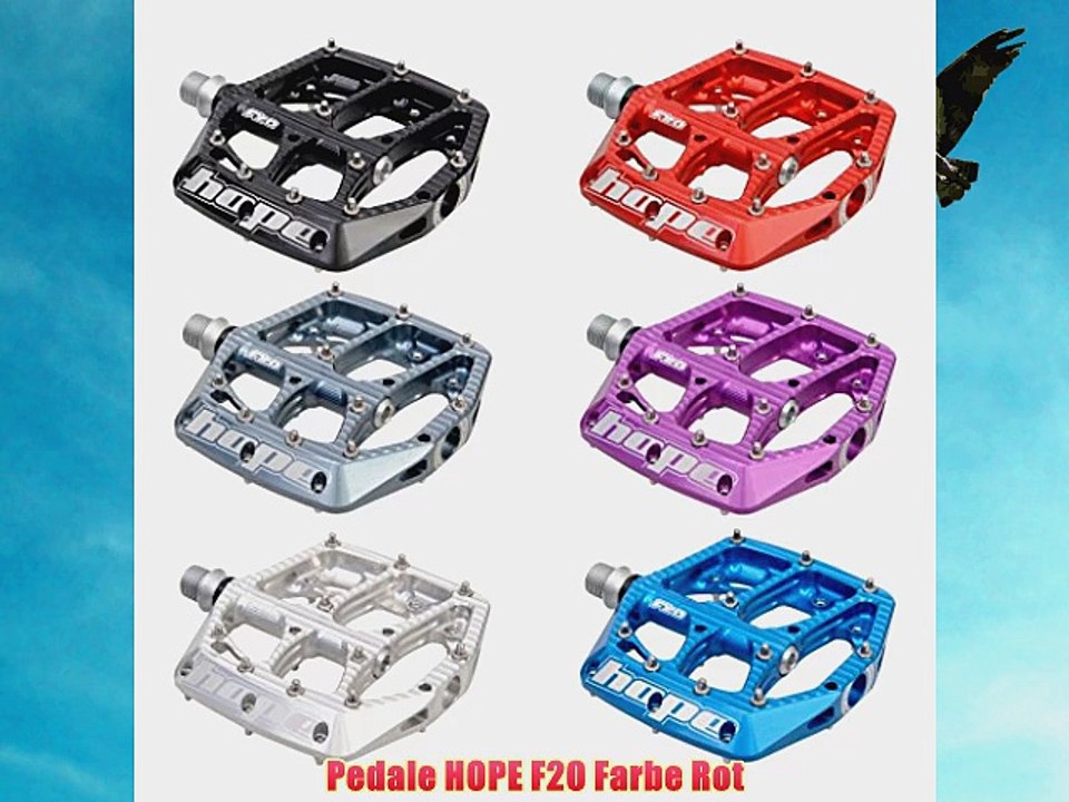 Pedale HOPE F20 Farbe Rot