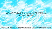 GO VIDEO DVD Recorder   VCR VR3930 Review