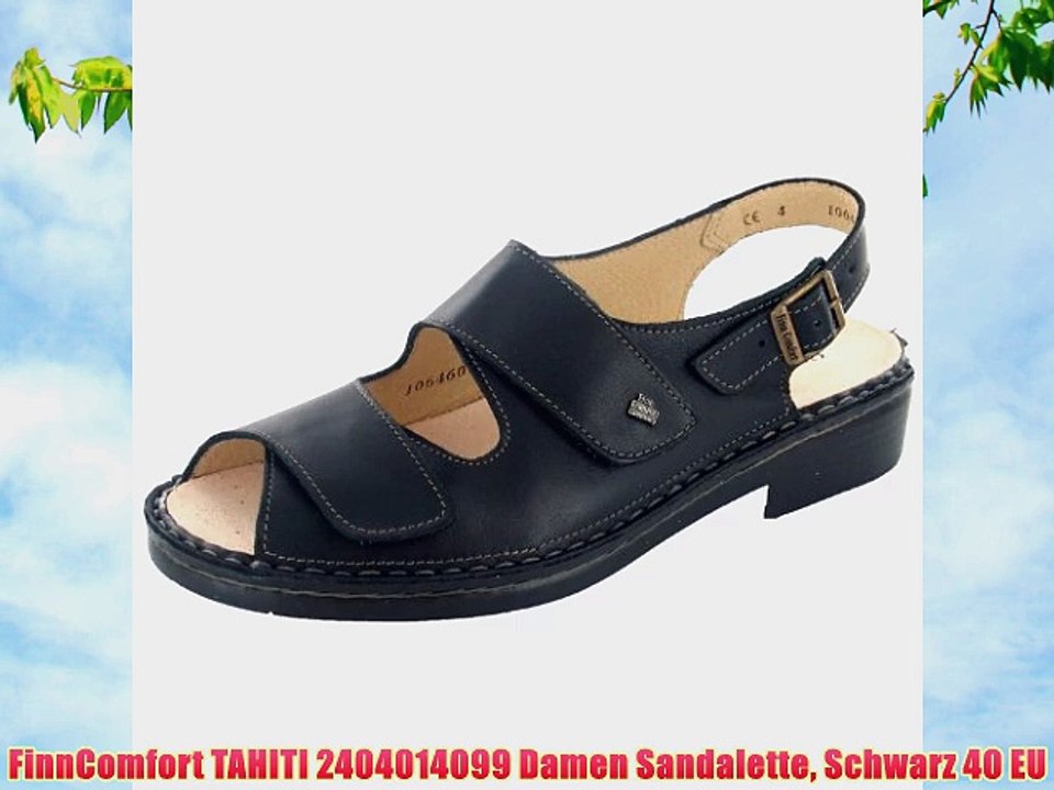 FinnComfort TAHITI 2404014099 Damen Sandalette Schwarz 40 EU