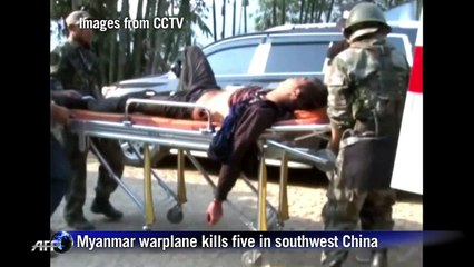 Myanmar warplane kills five in southwest China